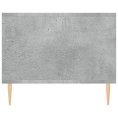 Vidaxl Konferenčný stolík betónovo sivý 102x50x40 cm kompozitné drevo