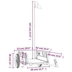 Vidaxl Príves na bicykel, sivý, oxfordská látka, železo