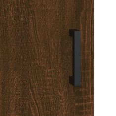 Vidaxl Vysoká skrinka hnedý dub 34,5x34x180 cm spracované drevo