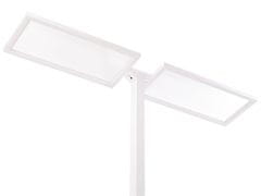 Beliani Kovová LED stojaca lampa biela SCULPTOR