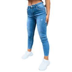 Dstreet Dámske džínsové nohavice SADIE modré uy1592 XL