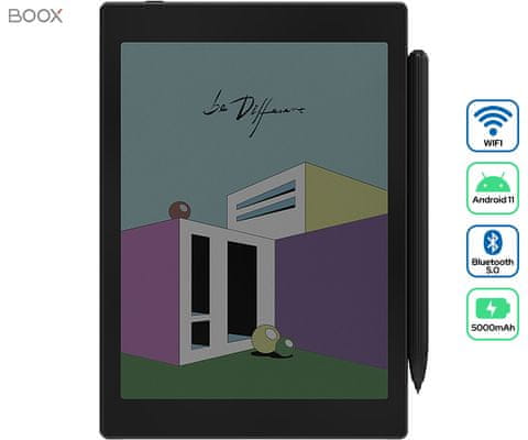  čtečka eknih onyx Tab Mini C E-book velký displej bluetooth wifi android