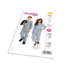 Burda Strih Burda 9245 - Overal pre dievčatá a chlapcov