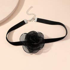 IZMAEL Náhrdelník Black Rose-Čierna KP27495