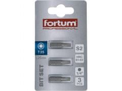 Fortum Hrot TORX, sada 3ks, T 25x25mm, S2