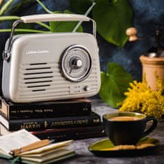 shumee Bluetooth rádio Vintage Cuisine s kovovou rukoväťou