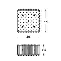 ZUMALINE ZUMALINE Stropné svietidlo VENTUS C0465-05D-B5AC