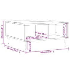 Petromila vidaXL Konferenčný stolík vysoký lesk biely 60x60x30 cm kompoz. drevo