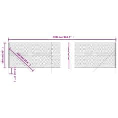 Vidaxl Drôtený plot zelený 1,6x25 m