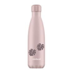 Miniland Baby Termosková fľaša Terra, 500ml, ružová/listy