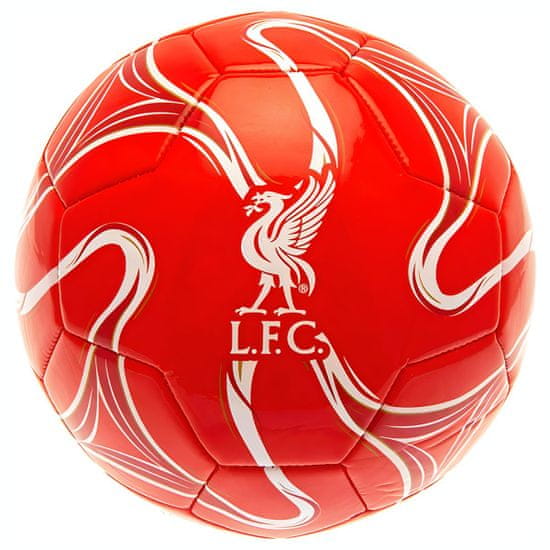 FAN SHOP SLOVAKIA Futbalová lopta Liverpool FC, červeno-biela, veľkosť 1