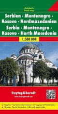 Freytag & Berndt AK 7003 Srbsko, Čierna Hora, Macedónsko 1:500 000 / automapa + mapa pre voľný čas