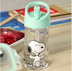 Snoopy Kids fľaša so slamkou 350 ml