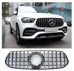 Protec Predná maska Mercedes GLE W167 2019-2023 PANAMERICANA čierna chrómová