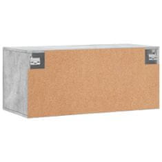 Vidaxl Nástenná skrinka, betónovo sivá 80x36,5x35 cm kompozitné drevo