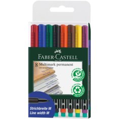 Faber-Castell Popisovač OHP permanentný M, 8 set