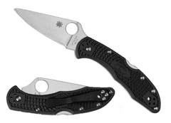 Spyderco C11FPBK Delica 4 Flat Ground Black vreckový nôž 9,5 cm, čierna, FRN