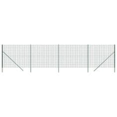 Vidaxl Drôtený plot zelený 1,8x10 m pozinkovaná oceľ