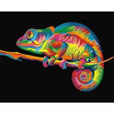 PIPPER. Maľovanie podľa čísiel "Chameleon" 50x40 cm, plátno vypnuté na ráme