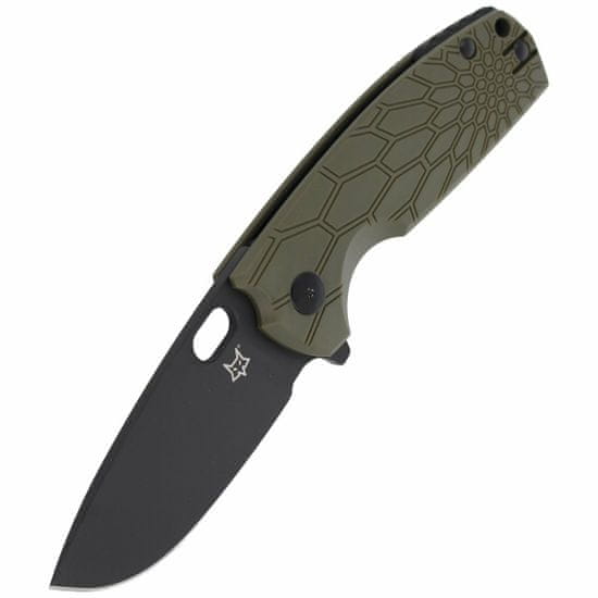 Fox Knives FOX Knife FX-604 OD Vox Core vreckový všestranný nôž 8 cm, zeleno-čierna, FRN