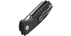 Fox Knives FX-608CF Vox Baby Core vreckový nôž 6 cm, uhlíkové vlákno, kožené puzdro