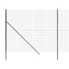 Vidaxl Drôtený plot antracitový 1,8x10 m pozinkovaná oceľ