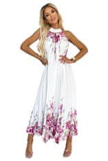 Numoco Dámske kvetované šaty Ester bielo-ružová Universal