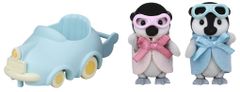 Sylvanian Families Baby tučňáci dvojčata s autíčkem