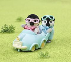 Sylvanian Families Baby tučňáci dvojčata s autíčkem