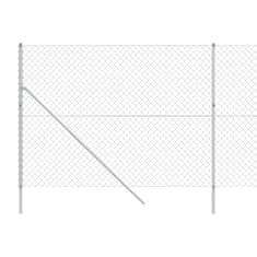 Vidaxl Drôtený plot strieborný 1,6x25 m