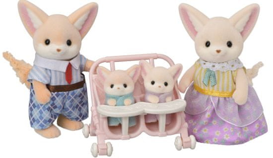 Sylvanian Families Rodina fenků s dvojčaty