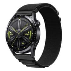 BStrap Nylon Loop remienok na Huawei Watch GT3 46mm, black