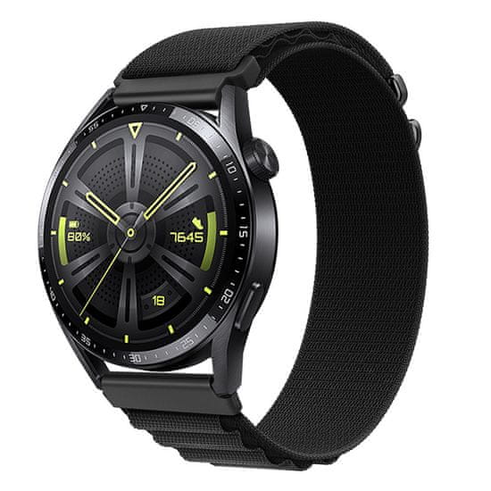 BStrap Nylon Loop remienok na Samsung Galaxy Watch Active 2 40/44mm, black
