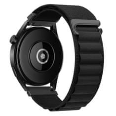 BStrap Nylon Loop remienok na Samsung Galaxy Watch 3 41mm, black