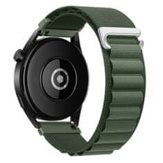 BStrap Nylon Loop remienok na Samsung Galaxy Watch Active 2 40/44mm, green