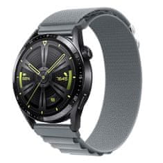 BStrap Nylon Loop remienok na Huawei Watch GT 42mm, gray