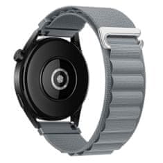 BStrap Nylon Loop remienok na Samsung Galaxy Watch 3 41mm, gray