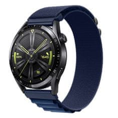 BStrap Nylon Loop remienok na Samsung Galaxy Watch 3 41mm, navy blue