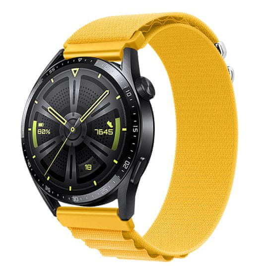 BStrap Nylon Loop remienok na Samsung Galaxy Watch 3 41mm, yellow