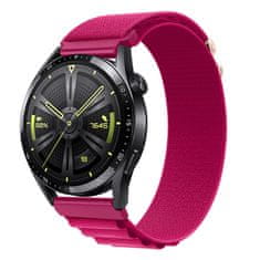 BStrap Nylon Loop remienok na Huawei Watch GT/GT2 46mm, carmine