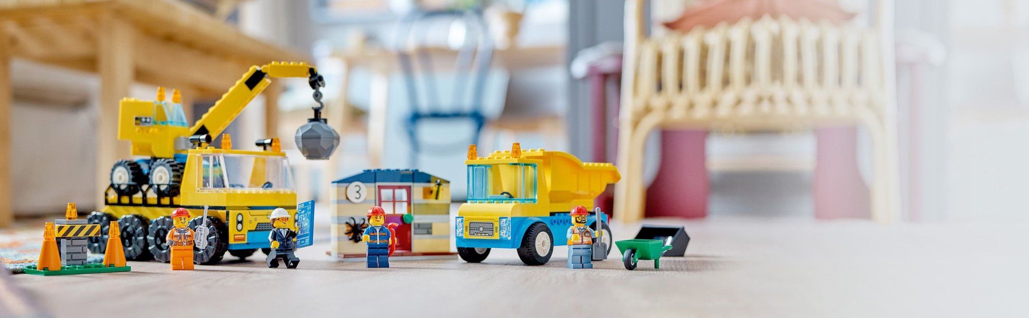 LEGO City 60391 Stavebná dodávka a demolačný žeriav