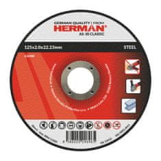 HERMAN Rezný kotúč AS-30 Classic | Na oceľ 125x2,0x22,23mm | bez prelisu | TYP 41