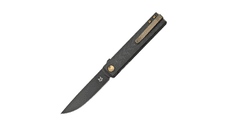 Fox Knives FX-543 CFBR Chnops vreckový nôž 7,5 cm, čierna, uhlíkové vlákna, titán