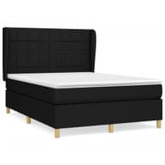 Petromila vidaXL Boxspring posteľ s matracom čierny 140x190 cm látka