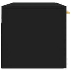 Vidaxl Nástenná skrinka čierna 100x36,5x35 cm kompozitné drevo