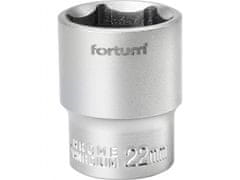 Fortum Hlavica nástrčná 1/2", 22mm, L 38mm