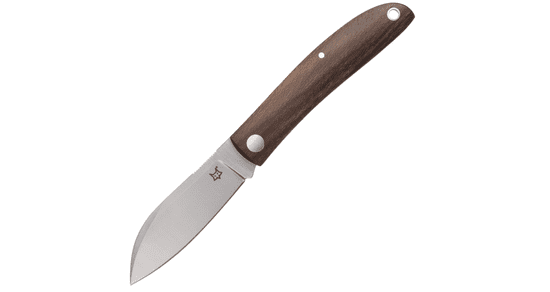 Fox Knives FX-273 ZW Livri vreckový nôž 7 cm, drevo Ziricote, kožené puzdro