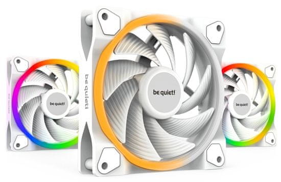 Be quiet! / ventilátor Light Wings White / 120mm / PWM / high speed / 3-pack / biely