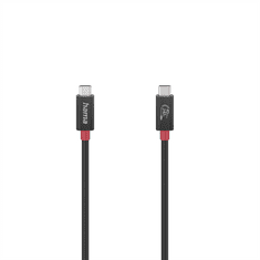 HAMA USB-C kábel USB4, 1 m, 40 Gb/s, 240 W