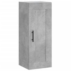 Vidaxl Nástenná skrinka betónovo sivá 34,5x34x90 cm kompozitné drevo